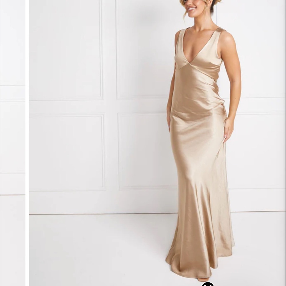 Six stories champagne bridesmaid dress - never worn! Uk size 8, US size 4